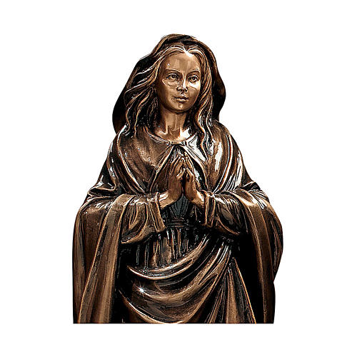 Bronzestatue Madonna Immaculata 65 cm Höhe für den AUßENBEREICH 2