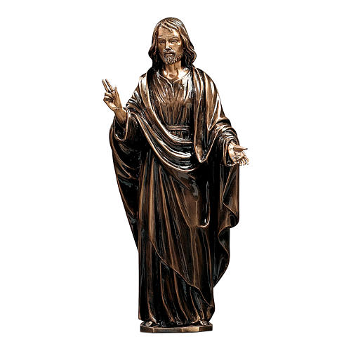 Statue of Christ the Saviour in bronze 60 cm for EXTERNAL USE 1