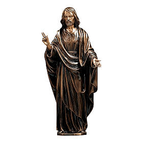 Estatua Cristo Salvador bronce 60 cm para EXTERIOR
