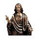 Estatua Cristo Salvador bronce 60 cm para EXTERIOR s2