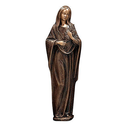 Statue of Mary Spouse of Christ in bronze 65 cm for EXTERNAL USE 1