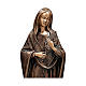 Statue of Mary Spouse of Christ in bronze 65 cm for EXTERNAL USE s2