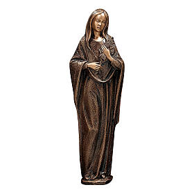 Figura z brązu Maria w modlitwie, 65 cm, na ZEWNĄTRZ