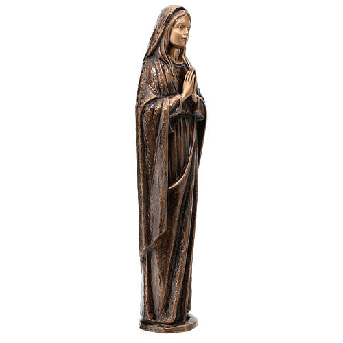 Statue of the Virgin Mary in bronze 65 cm for EXTERNAL USE 5
