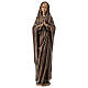 Statue of the Virgin Mary in bronze 65 cm for EXTERNAL USE s7