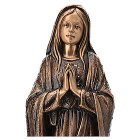 Statue Sainte Vierge en bronze 65 cm POUR EXTÉRIEUR