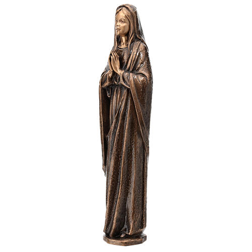 Statue Sainte Vierge en bronze 65 cm POUR EXTÉRIEUR 3