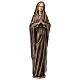 Statue Sainte Vierge en bronze 65 cm POUR EXTÉRIEUR s1