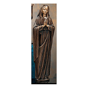 Figura Maryja Najświętsza Dziewica brąz 65 cm na ZEWNĄTRZ