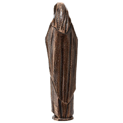 Figura Maryja Najświętsza Dziewica brąz 65 cm na ZEWNĄTRZ 8
