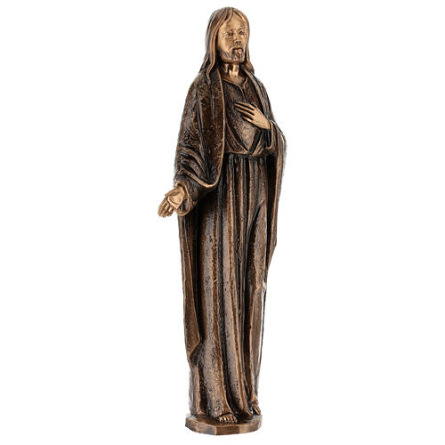 Bronzestatue, Barmherziger Jesus, 65 cm, für den AUßENBEREICH 5