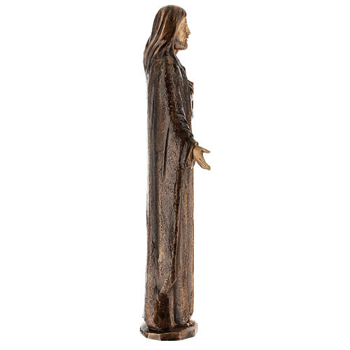 Bronzestatue, Barmherziger Jesus, 65 cm, für den AUßENBEREICH 7