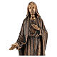 Bronzestatue, Barmherziger Jesus, 65 cm, für den AUßENBEREICH s2