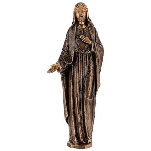 Statue Christ Miséricordieux bronze 65 cm pour EXTÉRIEUR 1