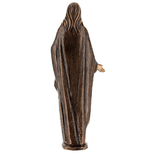 Statua Gesù Misericordioso 65 cm bronzo per ESTERNO 8