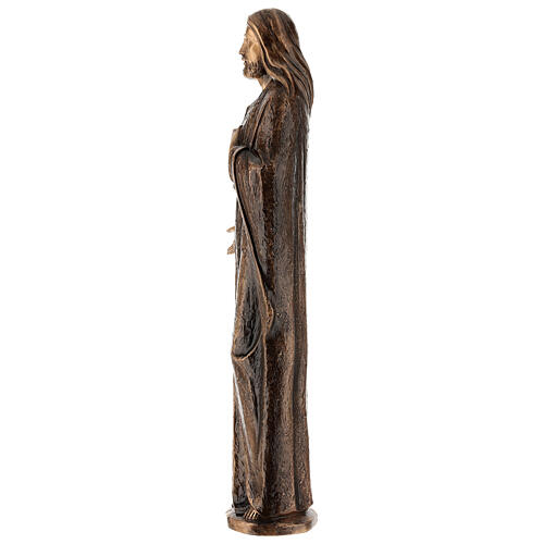 Statua Gesù Misericordioso 65 cm bronzo per ESTERNO 9