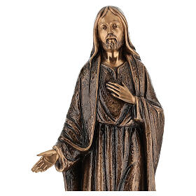 Bronze Statue of Merciful Jesus 65 cm for OUTDOORS