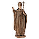 Statue of Pope Wojtyla in bronze 75 cm for EXTERNAL USE s1