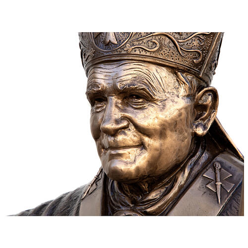 Bronzestatue, Papst Johannes Paul II, 215 cm, für den AUßENBEREICH 2