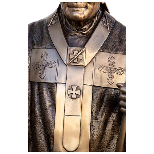 Figura Papież Jan Paweł II brąz 215 cm na ZEWNĄTRZ 8