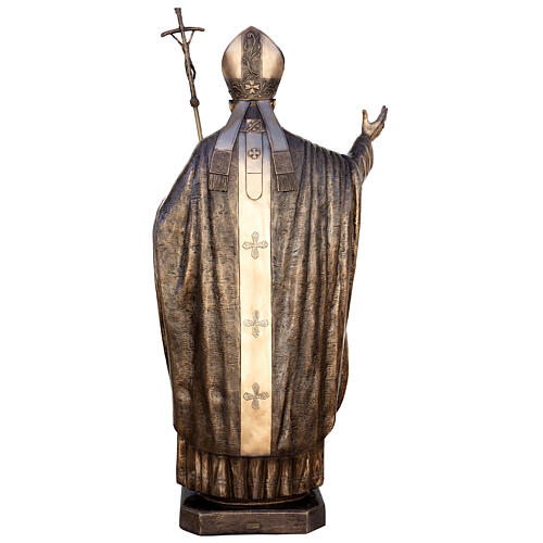 Figura Papież Jan Paweł II brąz 215 cm na ZEWNĄTRZ 12