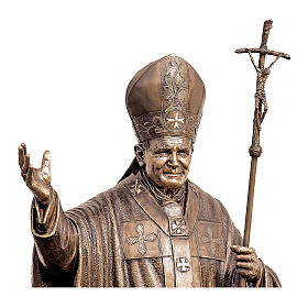 Imagens em Metal: Imagem São João Paulo II Bronze 215 cm Imagens em Metal: Imagem São João Paulo II Bronze 215 cm