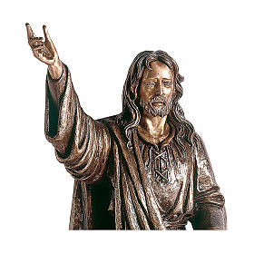 Figura Chrystus Mistrz brąz 119 cm na ZEWNĄTRZ