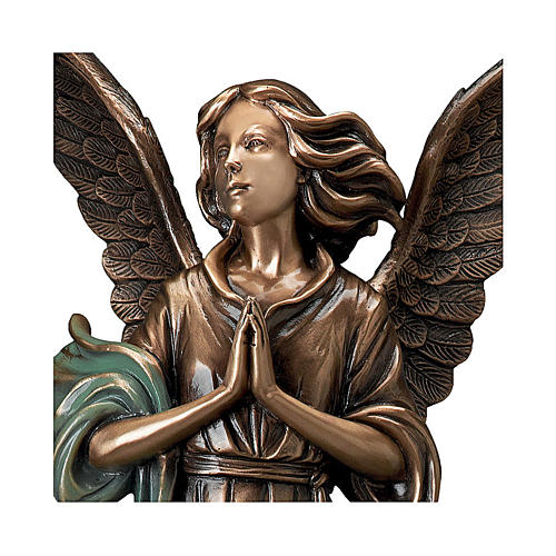 Statua Angelo Custode cm 13 DELL'ARTE Articoli Religiosi 