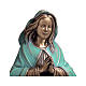 Statua Vergine Immacolata bronzo 65 cm manto verde per ESTERNO s2