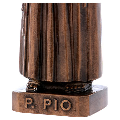 Bronzestatue, Pater Pio, 60 cm, für den AUßENBEREICH 4