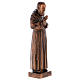 Bronzestatue, Pater Pio, 60 cm, für den AUßENBEREICH s5