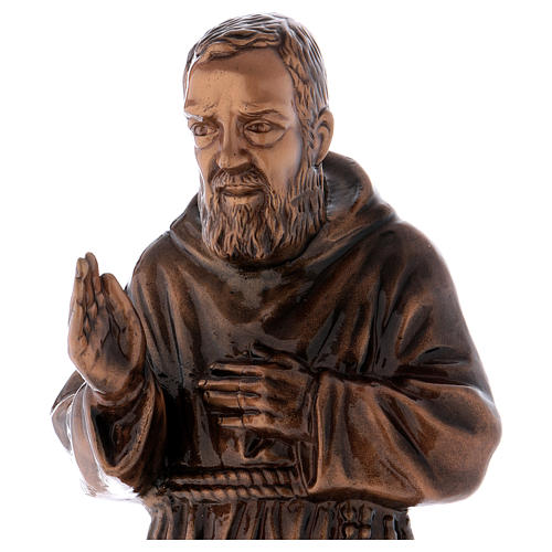 Estatua Padre Pío bronce 60 cm para EXTERIOR 2