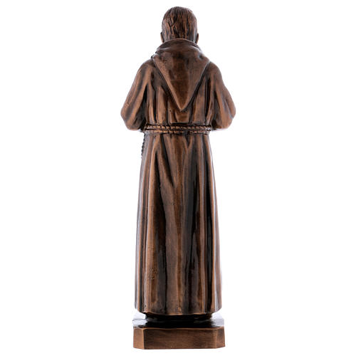 Estatua Padre Pío bronce 60 cm para EXTERIOR 6