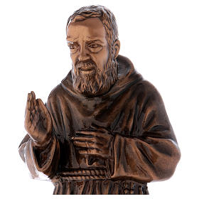 Imagem Padre Pio bronze 60 cm para EXTERIOR