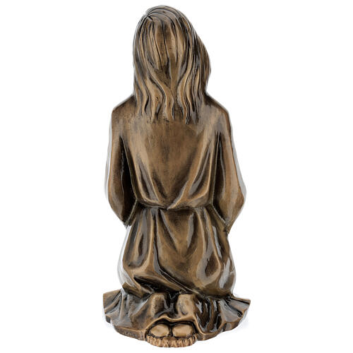 Statua donna in ginocchio bronzo 45 cm per ESTERNO 8