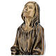 Statua donna in ginocchio bronzo 45 cm per ESTERNO s2