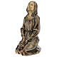 Statua donna in ginocchio bronzo 45 cm per ESTERNO s3