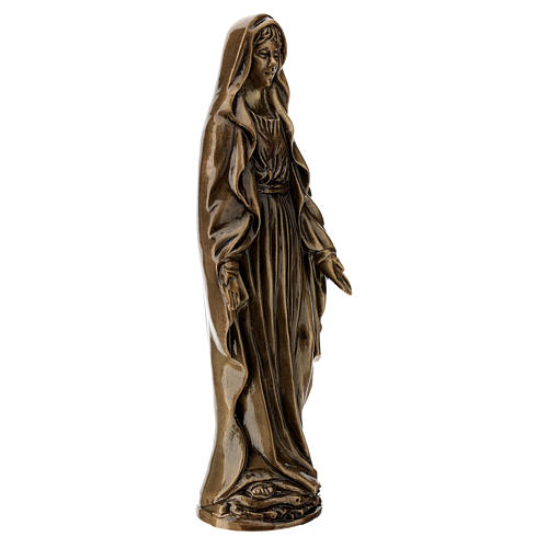 Bronzestatue, Wundertätige Jungfrau, 40 cm, für den AUßENBEREICH 4