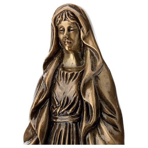 Estatua Virgen Milagrosa BRONCE 40 cm para EXTERIOR 2