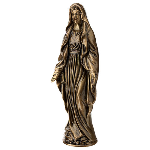 Estatua Virgen Milagrosa BRONCE 40 cm para EXTERIOR 3