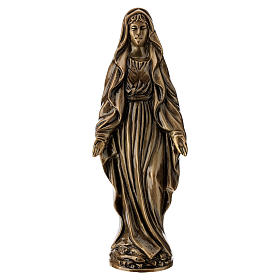 Statua Vergine Miracolosa bronzo 40 cm per ESTERNO