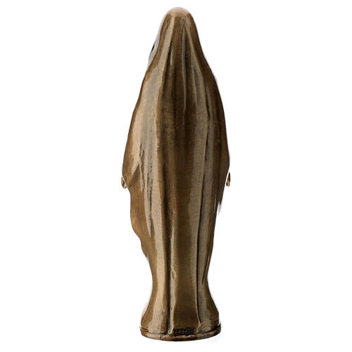 Statua Vergine Miracolosa bronzo 40 cm per ESTERNO 5