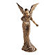 Estatua Ángel con flores de bronce 55 cm para EXTERIOR s1