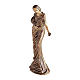 Woman Angel Bronze Statue with Flowers 50 cm for OUTDOORS s1