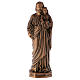 Bronzestatue, Heiliger Josef mit dem Jesuskind, 65 cm, für den AUßENBEREICH s1