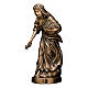 Statue of youth scattering flowers in bronze 45 cm for EXTERNAL USE s1