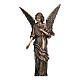 Bronze statue of an angel spreading flowers, 18 in, for OUTDOOR s1