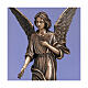 Bronze statue of an angel spreading flowers, 18 in, for OUTDOOR s2