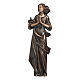 Statue of woman with joined hands in bronze 60 cm for EXTERNAL USE s1