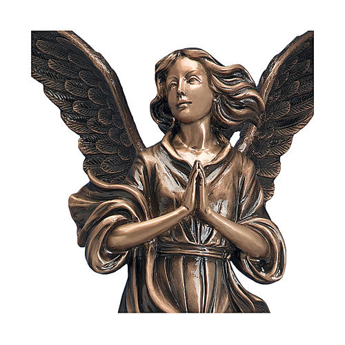 Bronzestatue, Engel Gottes, 65 cm, für den AUßENBEREICH 2